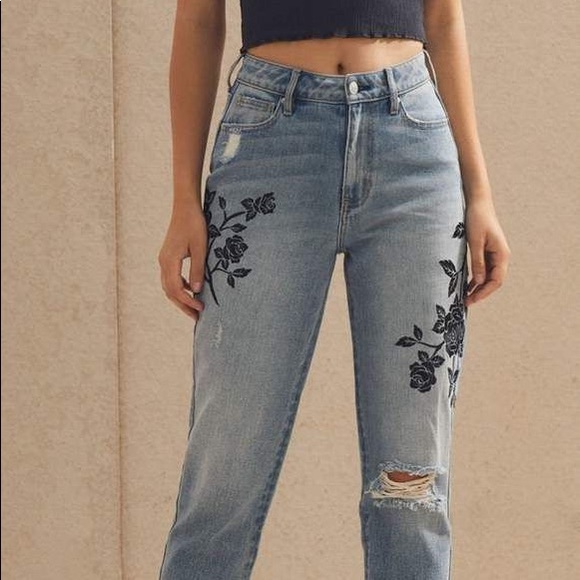 pacsun mom jeans black